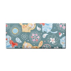 Cute Cat Background Pattern Cosmetic Storage Cases by BangZart