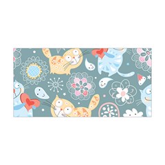 Cute Cat Background Pattern Yoga Headband by BangZart