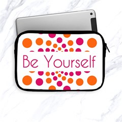 Be Yourself Pink Orange Dots Circular Apple Ipad Mini Zipper Cases by BangZart