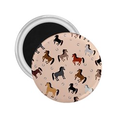 Horses For Courses Pattern 2 25  Magnets by BangZart