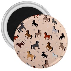 Horses For Courses Pattern 3  Magnets by BangZart