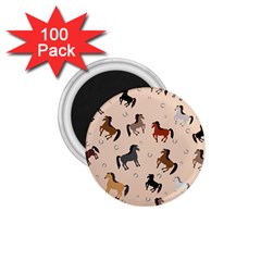 Horses For Courses Pattern 1 75  Magnets (100 Pack)  by BangZart