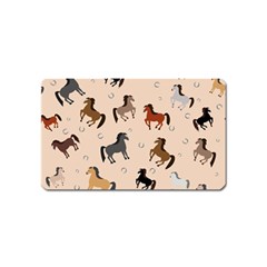 Horses For Courses Pattern Magnet (name Card) by BangZart