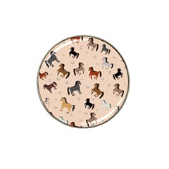 Horses For Courses Pattern Hat Clip Ball Marker (10 Pack) by BangZart