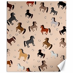 Horses For Courses Pattern Canvas 8  X 10  by BangZart