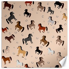 Horses For Courses Pattern Canvas 12  X 12   by BangZart