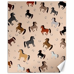 Horses For Courses Pattern Canvas 16  X 20   by BangZart