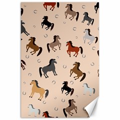 Horses For Courses Pattern Canvas 20  X 30   by BangZart