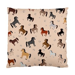 Horses For Courses Pattern Standard Cushion Case (two Sides) by BangZart