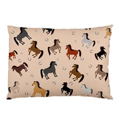 Horses For Courses Pattern Pillow Case (two Sides) by BangZart