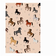 Horses For Courses Pattern Small Garden Flag (two Sides)