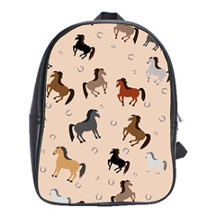 Horses For Courses Pattern School Bags (xl)  by BangZart