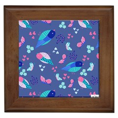 Birds And Butterflies Framed Tiles by BangZart