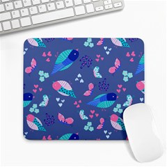 Birds And Butterflies Large Mousepads by BangZart