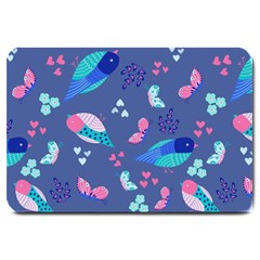 Birds And Butterflies Large Doormat  by BangZart