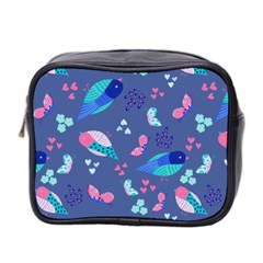 Birds And Butterflies Mini Toiletries Bag 2-side by BangZart