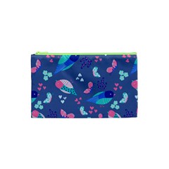 Birds And Butterflies Cosmetic Bag (xs) by BangZart