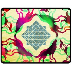 Several Wolves Album Double Sided Fleece Blanket (medium)  by BangZart