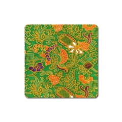 Art Batik The Traditional Fabric Square Magnet by BangZart