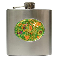 Art Batik The Traditional Fabric Hip Flask (6 Oz) by BangZart