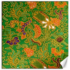 Art Batik The Traditional Fabric Canvas 16  X 16   by BangZart