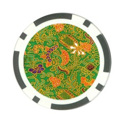 Art Batik The Traditional Fabric Poker Chip Card Guard by BangZart