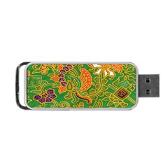 Art Batik The Traditional Fabric Portable Usb Flash (one Side) by BangZart