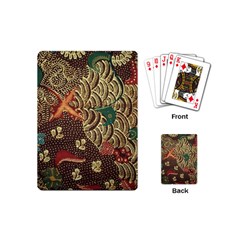 Art Traditional Flower  Batik Pattern Playing Cards (mini)  by BangZart