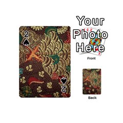 Art Traditional Flower  Batik Pattern Playing Cards 54 (mini)  by BangZart