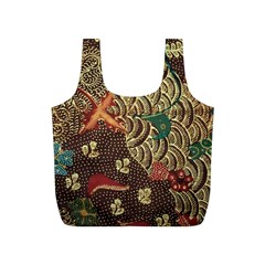 Art Traditional Flower  Batik Pattern Full Print Recycle Bags (s)  by BangZart