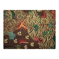 Art Traditional Flower  Batik Pattern Double Sided Flano Blanket (mini)  by BangZart