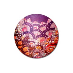 Colorful Art Traditional Batik Pattern Magnet 3  (round) by BangZart