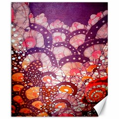 Colorful Art Traditional Batik Pattern Canvas 8  X 10  by BangZart