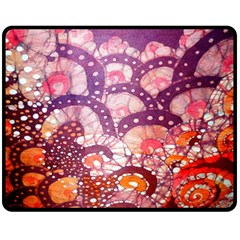 Colorful Art Traditional Batik Pattern Fleece Blanket (medium)  by BangZart