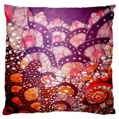 Colorful Art Traditional Batik Pattern Large Cushion Case (one Side) by BangZart