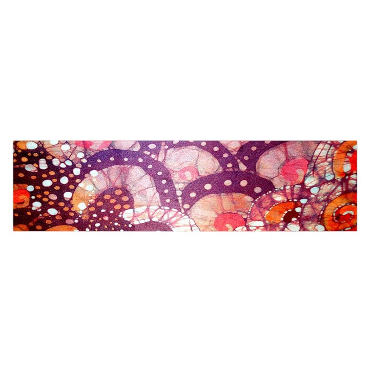 Colorful Art Traditional Batik Pattern Satin Scarf (Oblong)