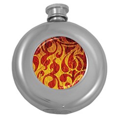 Abstract Pattern Round Hip Flask (5 Oz) by BangZart