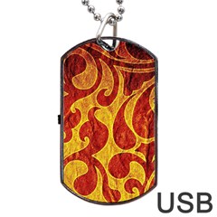 Abstract Pattern Dog Tag Usb Flash (two Sides) by BangZart