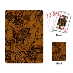 Art Traditional Batik Flower Pattern Playing Card by BangZart