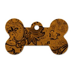 Art Traditional Batik Flower Pattern Dog Tag Bone (one Side) by BangZart