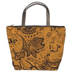 Art Traditional Batik Flower Pattern Bucket Bags