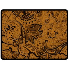 Art Traditional Batik Flower Pattern Fleece Blanket (large)  by BangZart