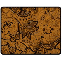 Art Traditional Batik Flower Pattern Fleece Blanket (medium)  by BangZart