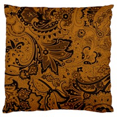 Art Traditional Batik Flower Pattern Large Cushion Case (two Sides) by BangZart