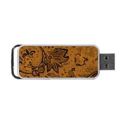 Art Traditional Batik Flower Pattern Portable Usb Flash (one Side) by BangZart