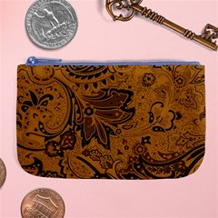 Art Traditional Batik Flower Pattern Large Coin Purse