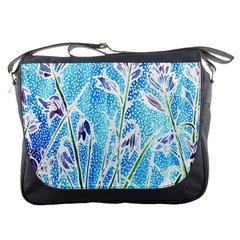 Art Batik Flowers Pattern Messenger Bags by BangZart