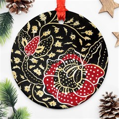 Art Batik Pattern Ornament (round) by BangZart