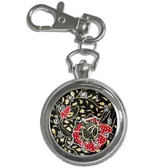 Art Batik Pattern Key Chain Watches