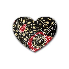 Art Batik Pattern Heart Coaster (4 Pack)  by BangZart